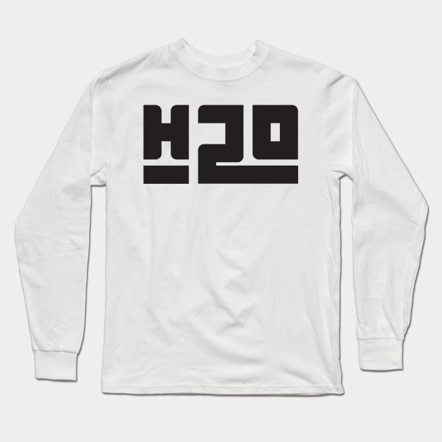 Hydrate Drink Water Long Sleeve T-Shirt by TreetopDigital